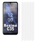 5x Clear LCD Screen Protector Cover Plastic Film Guards for Realme C35