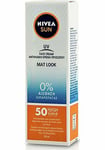 Crème solaire UV Nivea Sun Face Shine Control Cream for Mat Look SPF50, 50 ml...