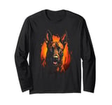 Malinois dog dogs pet walking dog fan Long Sleeve T-Shirt