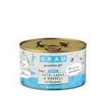 GRAU Adult Grain Free 6 x 200 g - Kalkon, lax & makrill