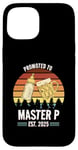 Coque pour iPhone 15 Funny New Grandpa Design - Promoted to Master P 2025