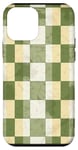 Coque pour iPhone 12 mini Jaune Art Déco Floral & Vert Sauge Blanc Vintage