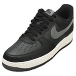 Nike Air Force 1 07 Lv8 Mens Fashion Trainers in Black Grey - 10 UK