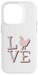 Coque pour iPhone 14 Pro Appel à tous les amateurs de poulet : Chicken Lover is Fun