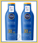 2x Nivea Sun Lotion Protect & Moisture SPF30 - Immediate Protection - 200ml