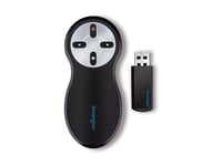 Kensington Si600 Wireless Presenter with Laser Pointer - Presentasjonsfjernstyring - 4 knapper - RF - svart