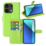 Xiaomi Redmi Note 13 4G      Pu Wallet Case    [Green]