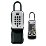 MASTER LOCK Portable Push Button Key Safe with Shackle, Medium 175 x 79 x 52 mm, Outdoor, for Home Office Industries Vehicles