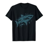 #snirt Shark T-Shirt Shark Motif Hoodie White Shark Print T-Shirt