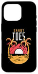 Coque pour iPhone 16 Pro Une vie estivale amusante sur la plage avec Sandy Toes dans un graphique d'île de sable