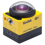 Kodak Pixpro SP360 Camescopes Caméra de Sport 1080 Pixels 17.52 Mpix, Noir, Jaune