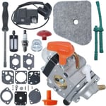 Pour STIHL FS90 FS87 FS100 HT100 HT101 HL100 HL90 FS130, carburateur avec kit Grasket, 41801200610 41801200611 41801200613