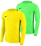 Nike Men Men's Park III Football Jersey Long Sleeved T-Shirt - Green Strike/Black/Small