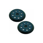 Lot de 2 patins abrasifs pour ponceuse orbitale 8 trous 125 mm Compatible avec Makita M9204 BO5030 BO5031 DBO180Z BO8041 DBO180RMJ BO5041 BO5010