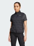 adidas Adizero Running Padded Vest, Black, Size 2Xs, Women