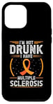 Coque pour iPhone 12 Pro Max Soutien de sensibilisation à la sclérose en plaques « I'm Not Drunk I Have MS MS »