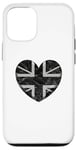 iPhone 13 Pro UK Vintage British Heart Flag Novelty Souvenir Memorabilia Case