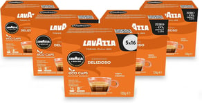 Lavazza a Modo Mio Delizioso Coffee Capsules (5 Packs of 16)