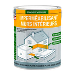 Peinture d'étanchéité, imperméabilisante - murs intérieurs, platres, pierres, briques, ciment, béton durcisseur PROCOM 0.75 litres Incolore