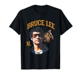 Bruce Lee The Dragon Wearing Shades Face Closeup Retro T-Shirt