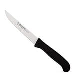 Burgvogel Solingen Couteau d'office, Inoxydable, 12 cm, Acier Inoxydable, Lavable au Lave-Vaisselle, Noir, Petit Couteau de Cuisine, série de Couteaux de ménage