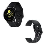 Garmin 20mm Vivomove Luxe / 3 Style Venu kestävä silikoninen ranneke - Musta