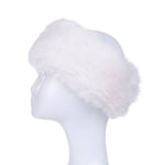 Faux Fur Headband Ear Warmers Winter White