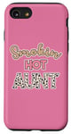 Coque pour iPhone SE (2020) / 7 / 8 Smoking Hot Aunt Pink Cheetah Leopard Sexy Aunt