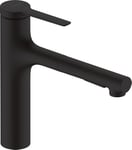 hansgrohe Zesis M33 - Mitigeur de cuisine avec douchette extractible métallique, 2 jet, Robinet avec hauteur sous bec 160 mm, Robinetterie avec bec pivotant, Noir mat, 74822670