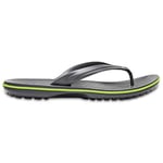 Crocs Crocband Flip, Tongs Mixte, Graphite/Volt Green, 42/43 EU