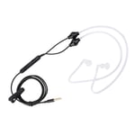 Anti Radiation 3.5mm Air Acoustic Tube Earpiece Mic Earphone For Mobile Phon HEN