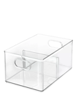 The Home Edit by iDesign Divided Storage Bin, Clear