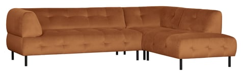 WOOOD Lloyd Sofa m. chaiselong, høyrevendt - Orange