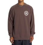 DC Shoes Mens Corpo Raglan Crew Skateboarding Hoodie, Plum Truffle, L EU