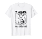 Seagull on skull - Treasure Island T-Shirt