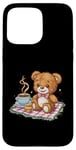 iPhone 15 Pro Max Cartoon teddy bear with honey and tea Case