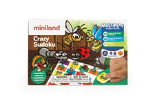 Miniland 45200 On The Go Crazy Sudoku, Multi-Color