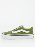 Vans Kid's Old Skool Trainers - Green, Green, Size 13 Younger