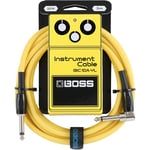 Boss BIC-10A-YL 3m instrumentkabel Vinklet/rett 1/4" jack, yellow