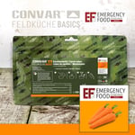 Convar Emergency Food Carrot cubes 200g  | Frystorkad mat | Basvaror | Lång hållbarhet