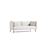 HAY-Silhouette Sofa 2 Seater, Coda 100/Cognac Piping/Steel