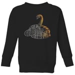 Fantastic Beasts Tribal Nagini Kids' Sweatshirt - Black - 5-6 ans - Noir