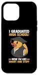Coque pour iPhone 15 Pro Max Graduation du lycée Duck