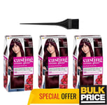 ' ORÉAL Casting Creme Gloss 360 Noir Cerise Cheveux Couleur 3-pack sans Ammoniac