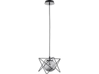 Hanging Lamp Alfa Alfa Sagito 60753 Hanging Lamp Overhang 1X40w E14 Black/Chrome