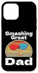 Coque pour iPhone 12 mini Drôle Smashing Great Dad Ping Pong Lover Game Winner Retro