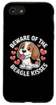 Coque pour iPhone SE (2020) / 7 / 8 Méfiez-vous du chien Beagle Kisses Beagles