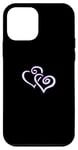 iPhone 12 mini Purple love hearts graphic Case