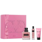 Valentino DONNA BORN IN ROMA Gift Set 100ml EDP, 10ml EDP & Body Lotion 50ml