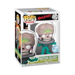 Funko Pop! Movies: Mars Attacks - Alien Soldier - 1 Chance sur 6 D'avoir Une Variante Rare Chase - Brille dans Le Noir - Mars Attacks Film - Figurine en Vinyle à Collectionner - Idée de Cadeau